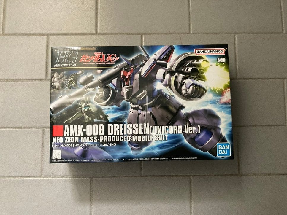 Bandai HG AMX-009 Dreissen (Unicorn Ver.) Modelkit, Ophalen of Verzenden, Nieuw, 1:35 tot 1:50, Figuur of Figuren