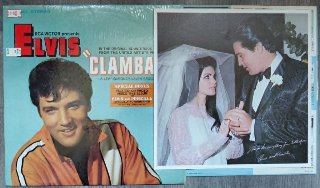 Elvis Presley vinyl lp met bonus foto !, LP, Gebruikt, Verzenden, Fotohoes