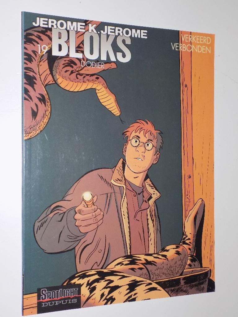 Jerome K.Jerome Bloks - 19_Verkeert verbonden, Eén stripboek, Ophalen of Verzenden, Zo goed als nieuw, Dodier