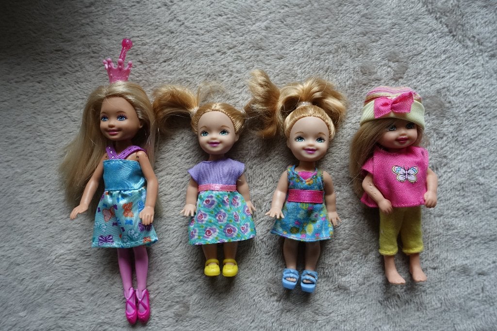 Originele Barbie Shelly (Kelly) & Chelsea Popjes (Mattel), Kinderen en Baby's, Ophalen of Verzenden, Gebruikt, Barbie