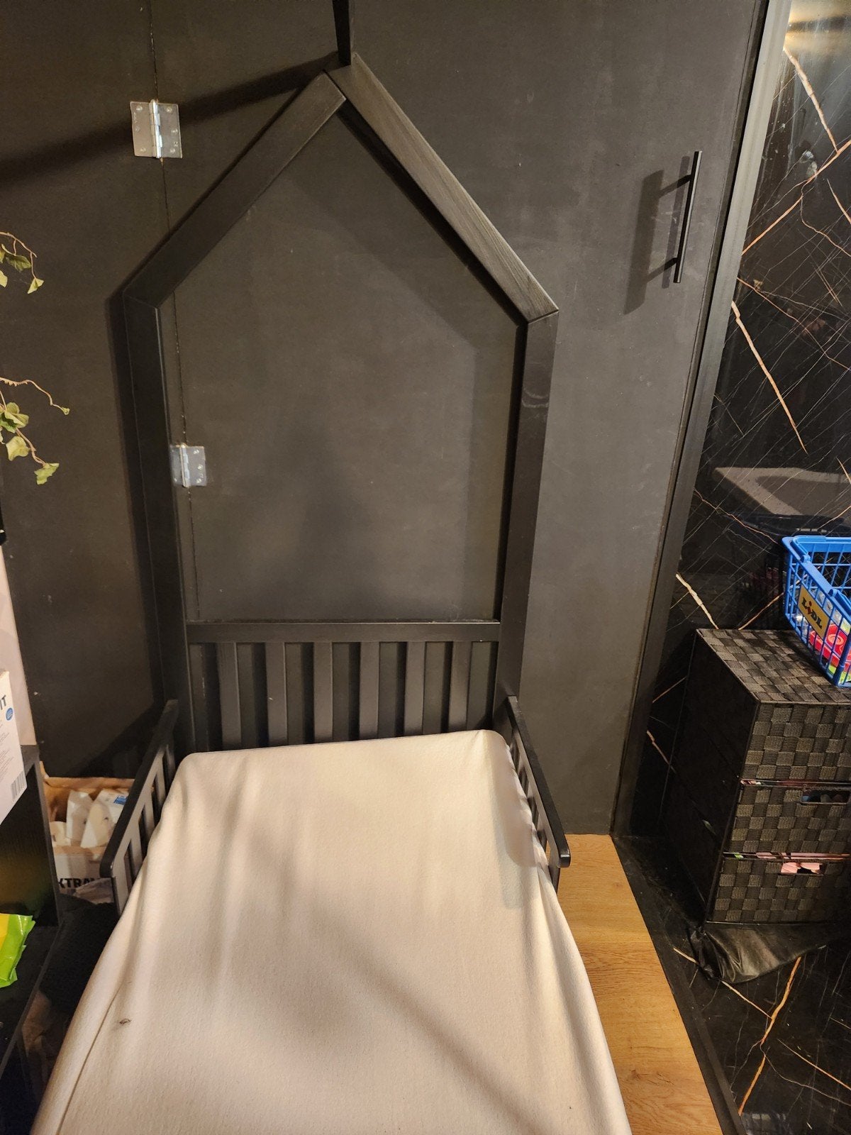 Vloer/huisjesbed met matras voor peuter, Ophalen, Gebruikt, 70 tot 85 cm, 140 tot 160 cm