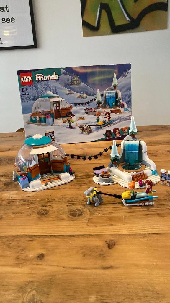 Lego Friends iglo winterglamping ( compleet!!!), Ophalen of Verzenden, Zo goed als nieuw