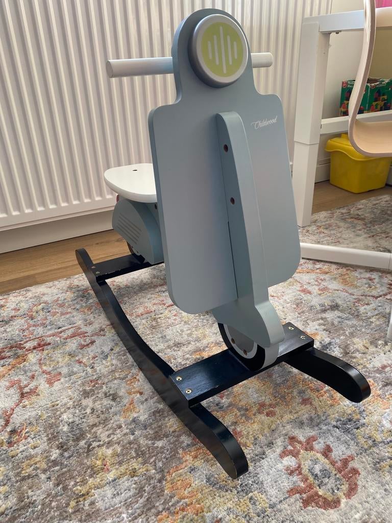 Houten schommel scooter, Ophalen of Verzenden, Zo goed als nieuw