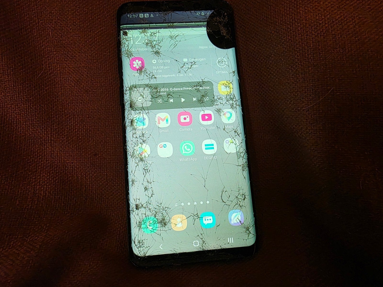 Samsung S9+ (S9 Plus) - Gebroken Scherm - Voor Onderdelen, Ophalen, Zwart, Touchscreen, Zonder simlock