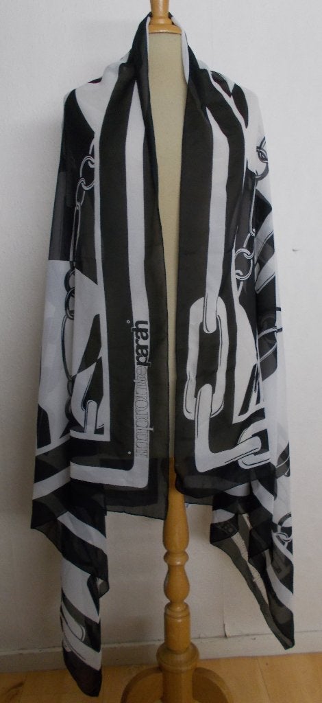 Sjaal/pareo van het dure Italiaanse merk Parah Impronte, Ophalen of Verzenden, Zo goed als nieuw, Maat 46/48 (XL) of groter, Sjaal