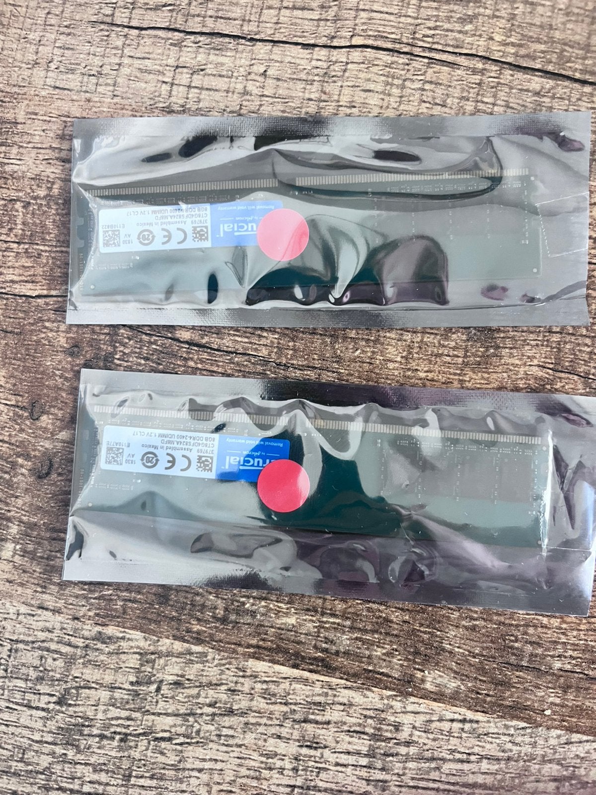 16GB ddr4 2400mhz crucial RAM geheugen (2 x 8gb), Computers en Software, RAM geheugen, Ophalen, DDR4, Zo goed als nieuw, Desktop