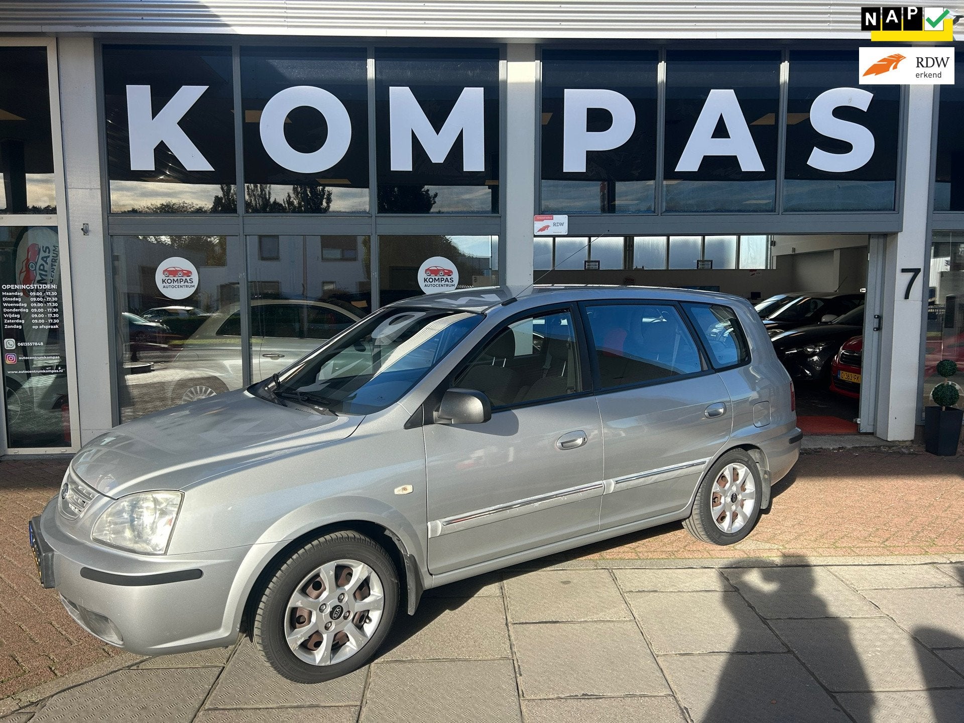 Kia Carens 1.8-16V LX |Nw.RIEM|Airco|CARPLAY|Nw.APK|NAP|Elek, Auto's, 1793 cc, 1362 kg, USB, 4 cilinders