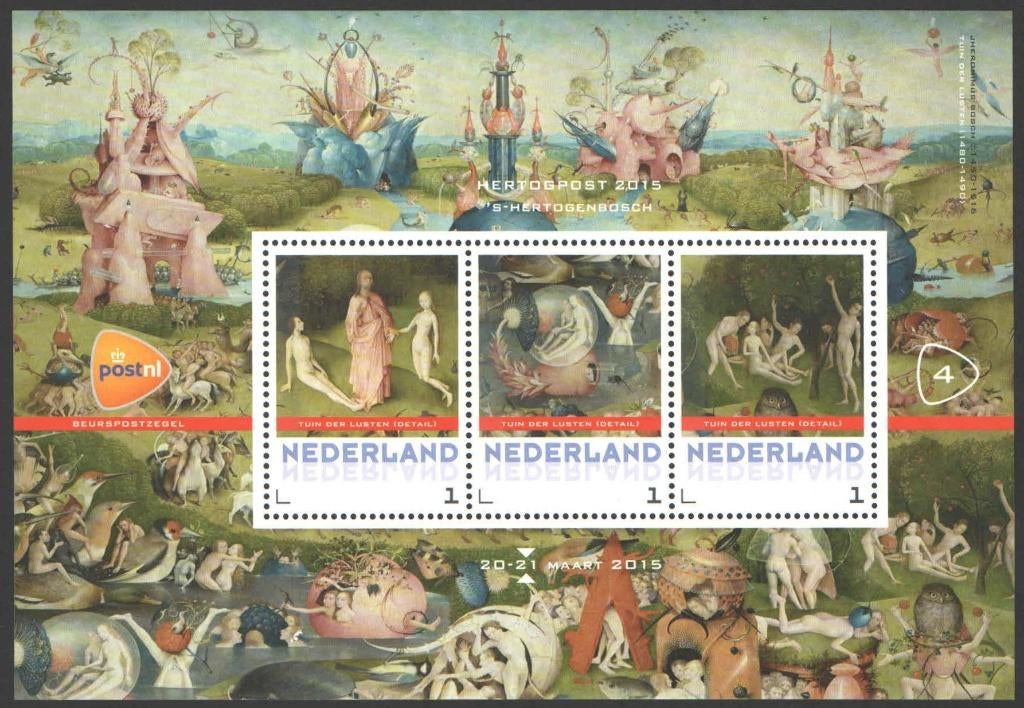 Postzegels Hertogpost 2015 (4), Postzegels en Munten, Postzegels | Nederland, Postfris, Na 1940, Ophalen of Verzenden