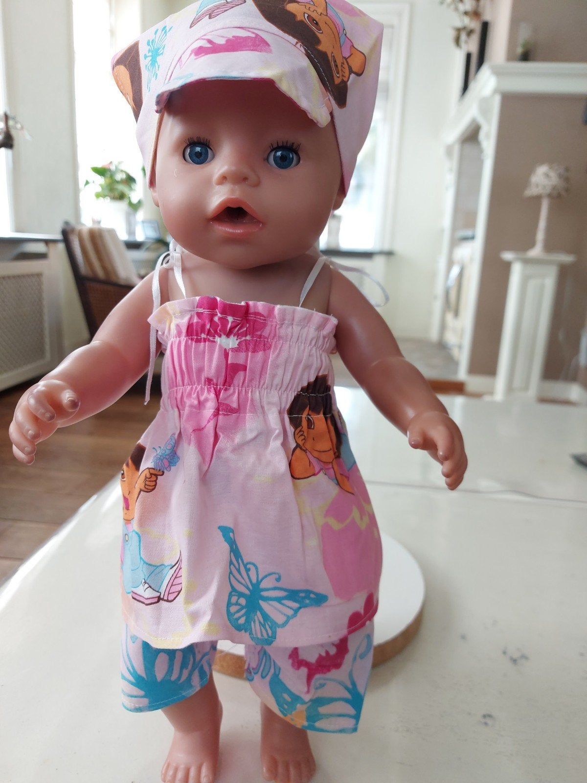 3 delig dora set baby born pop 43cm, Ophalen of Verzenden, Nieuw, Babypop