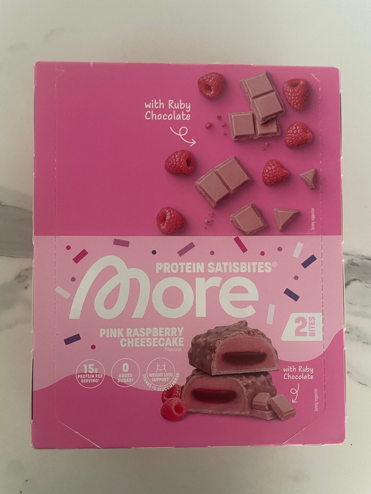 More Pink Raspberry Cheesecake Satisbites, Ophalen of Verzenden, Nieuw, Overige typen