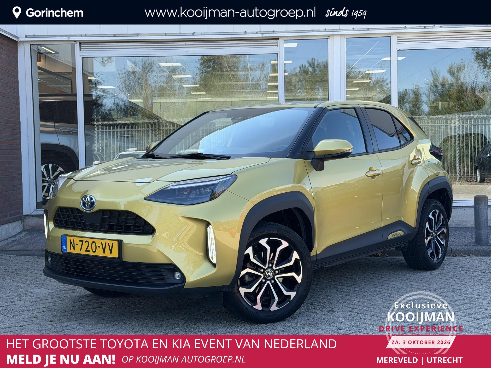 Toyota Yaris Cross 1.5 Hybrid First Edition, Stof, Gebruikt, Automatische klimaatregeling, 116 pk