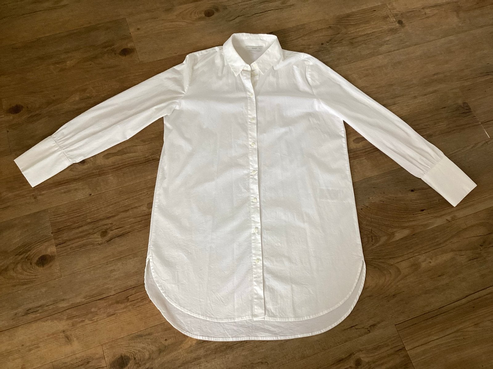 Nieuwe witte lange dames blouse - Maat S, Ophalen of Verzenden, Nieuw, Maat 36 (S), Wit