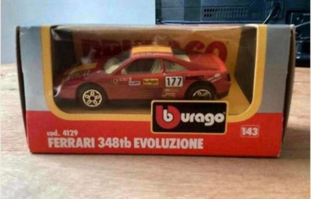 Bburago Ferrari 348tb Evoluzione – Made in Italy, Ophalen of Verzenden, Zo goed als nieuw, Auto, Overige merken