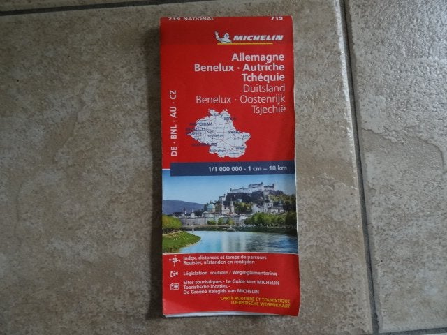 michelin wegenkaart 719 Duitsland, Oostenrijk, Tsjechie, 2000 tot heden, Ophalen of Verzenden, Duitsland, Landkaart