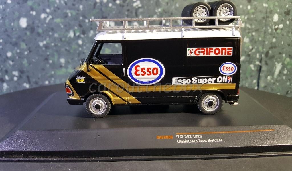 Fiat 242 1986 service van ESSO GRIFONE 1:43 Ixo V279, Verzenden, Nieuw, Auto, Overige merken