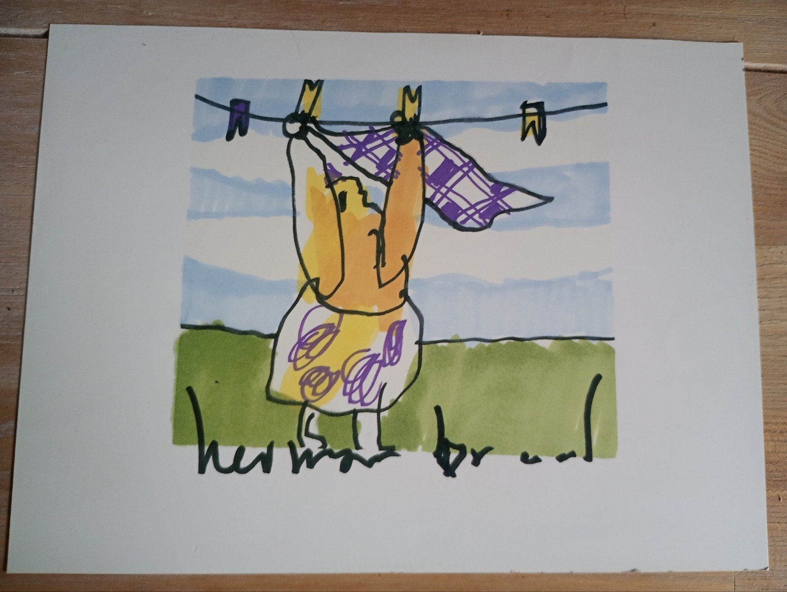 Herman Brood wasvrouw, Antiek en Kunst, Ophalen of Verzenden