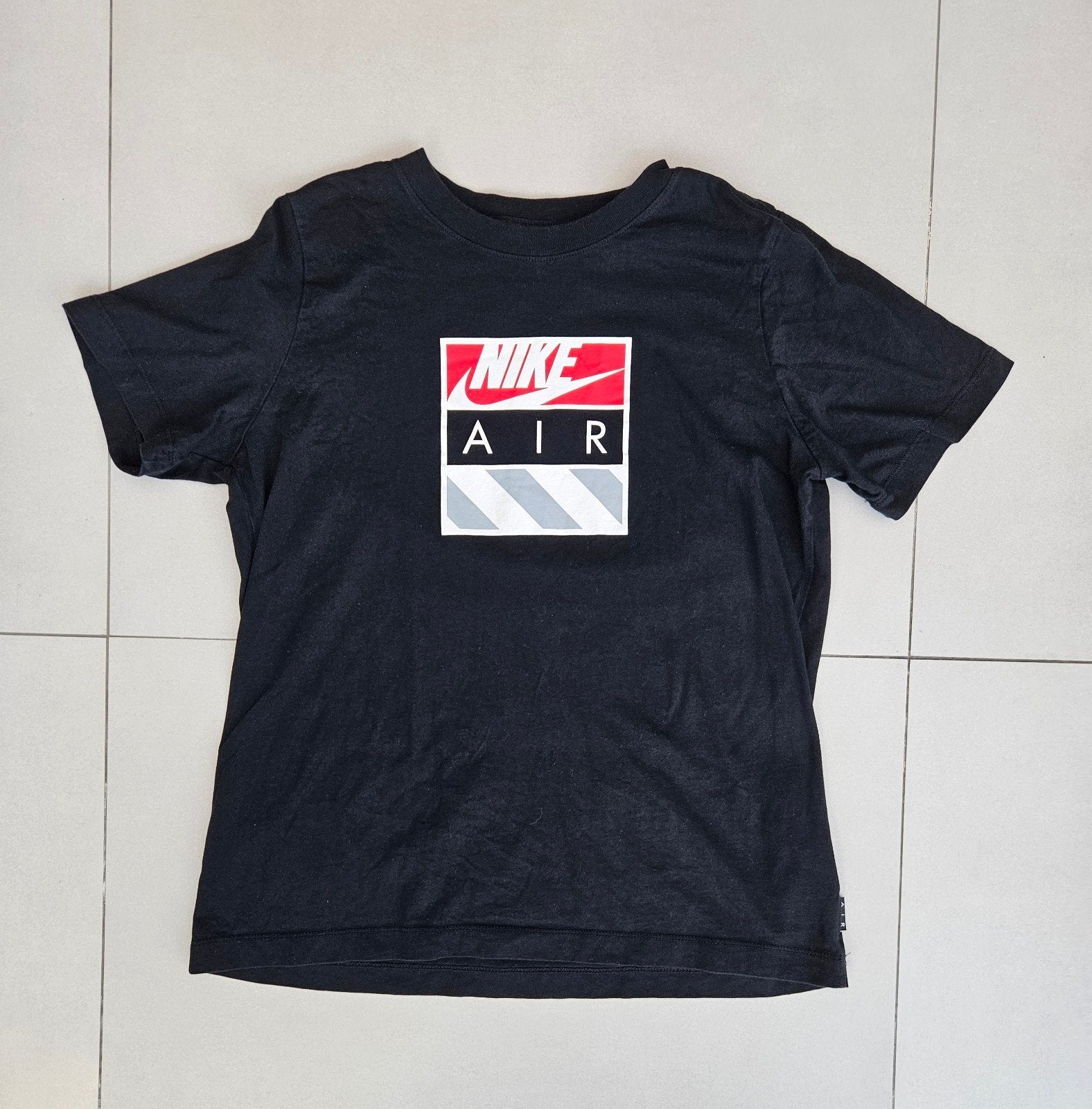 Nike Air T-Shirt Zwart Maat XL, Verzenden, Zwart, Nike Air, Maat 56/58 (XL)
