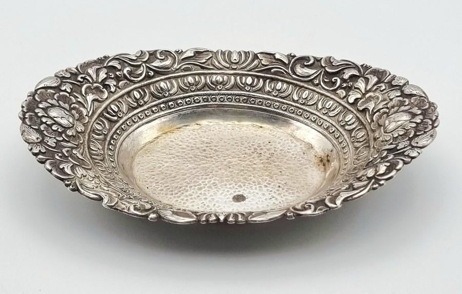 1359. Djokja schaaltje - Java, Nederlands-Indië, ca. 1930, Ophalen of Verzenden, Zilver