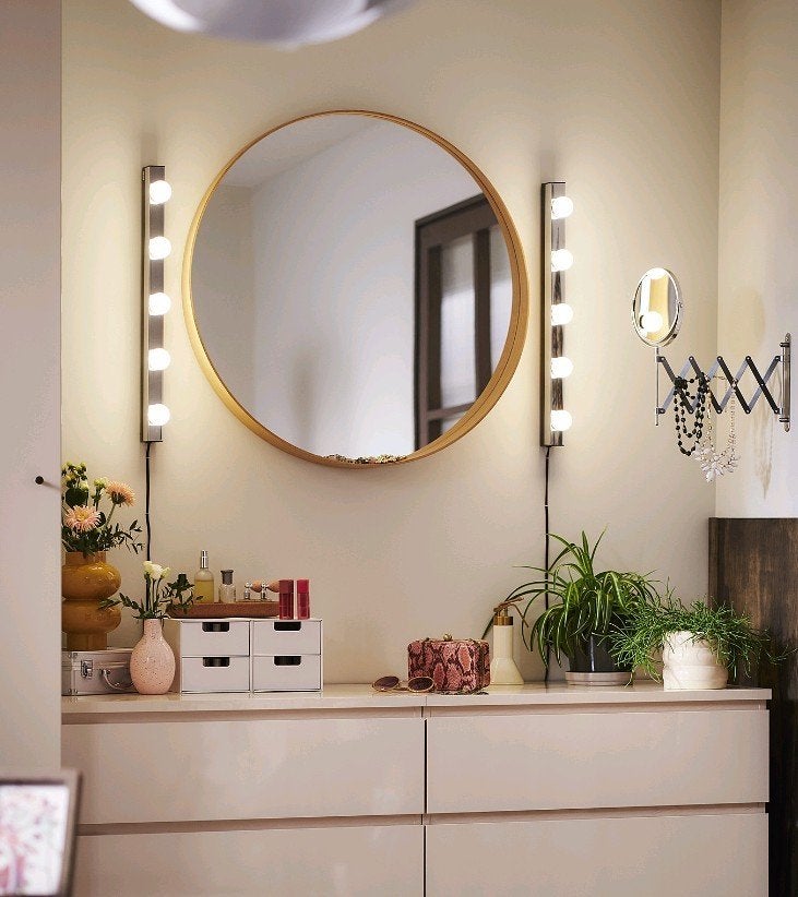 2x IKEA MUSIK wandlampen incl. 10 LED lampen, Huis en Inrichting, Ophalen of Verzenden