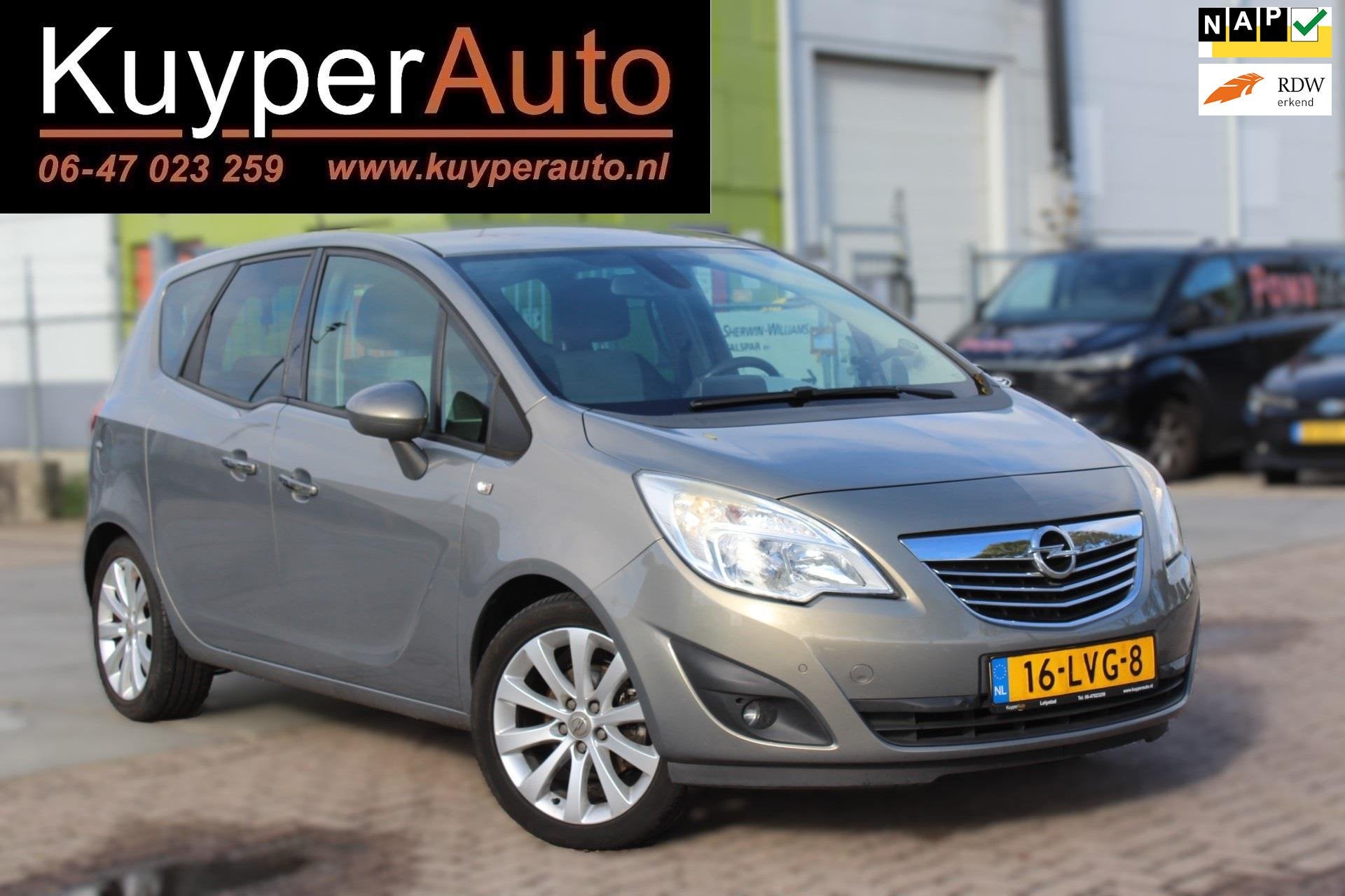 Opel Meriva 1.4 Turbo Cosmo NAVI CRUISE HALF LEDER CLIMA TRE, Auto's, Voorwielaandrijving, Euro 5, Gebruikt, 680 kg