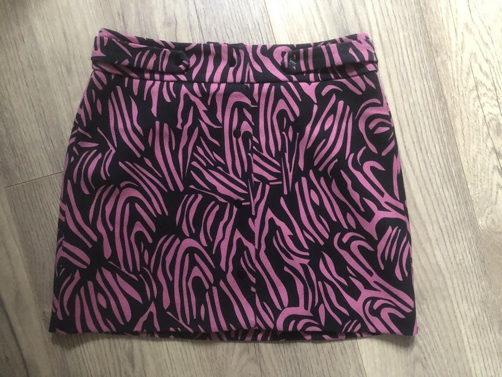 NIKKI rok NIEUW mini maat 34 drukkers donkerroze/zwart, Overige kleuren, Nieuw, Ophalen of Verzenden, Nikkie