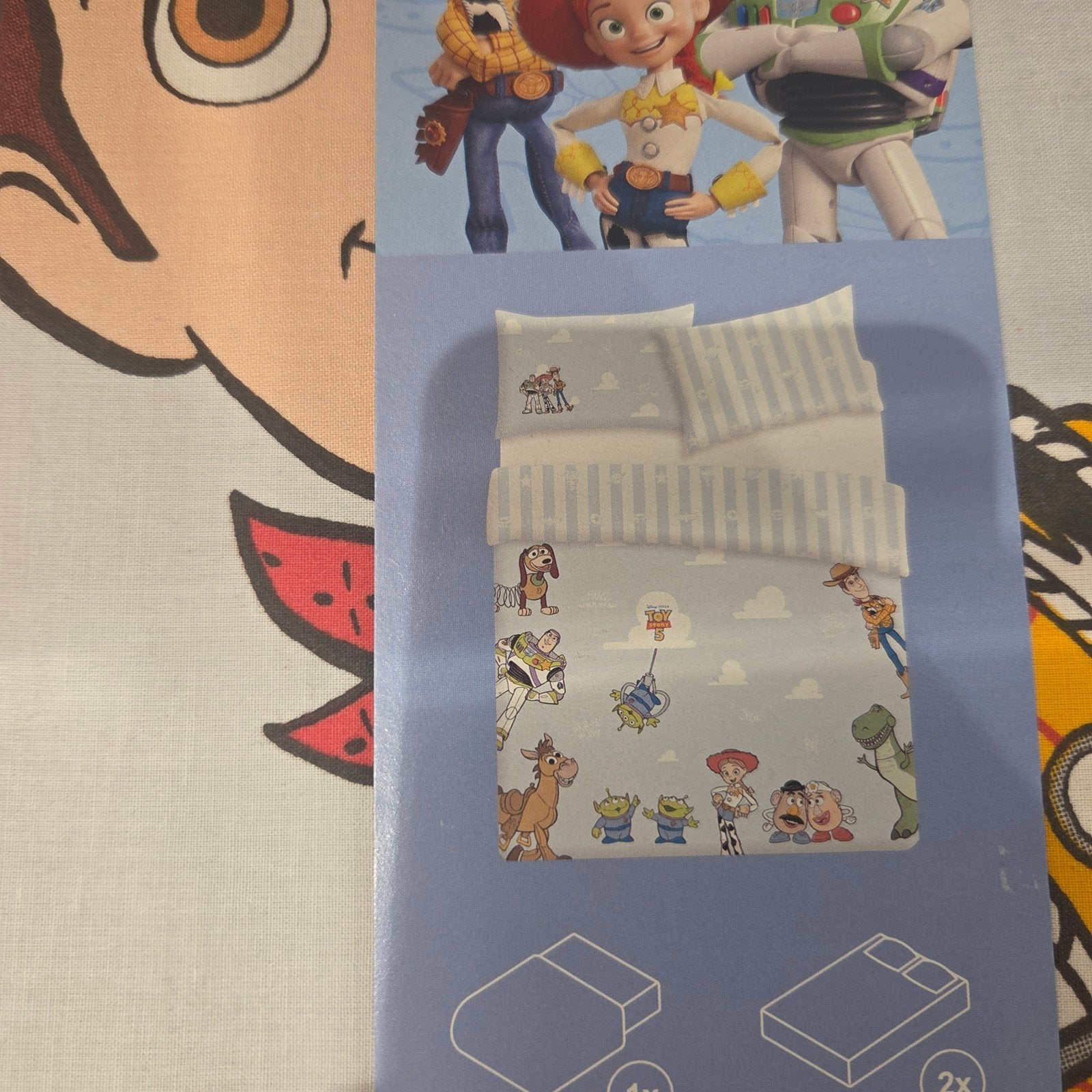 Nieuw Toy Story dekbedovertrek 200x200 cm, Ophalen of Verzenden, Nieuw, Overige typen