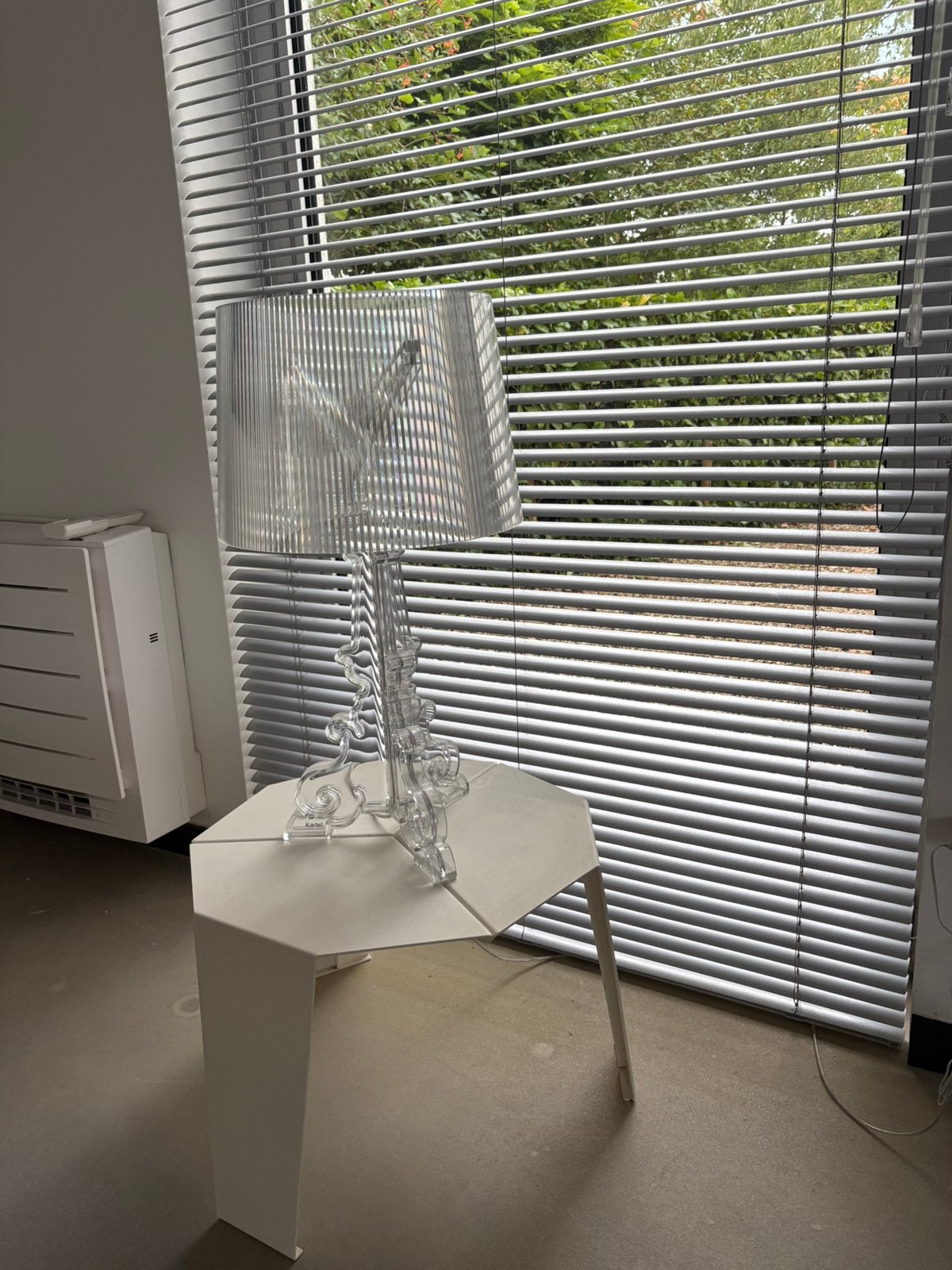 2 Kartell Bourgie Tafellampen - Transparant, 68 cm hoog, Huis en Inrichting, Dimbaar, Kunststof, Gebruikt, Overige merken
