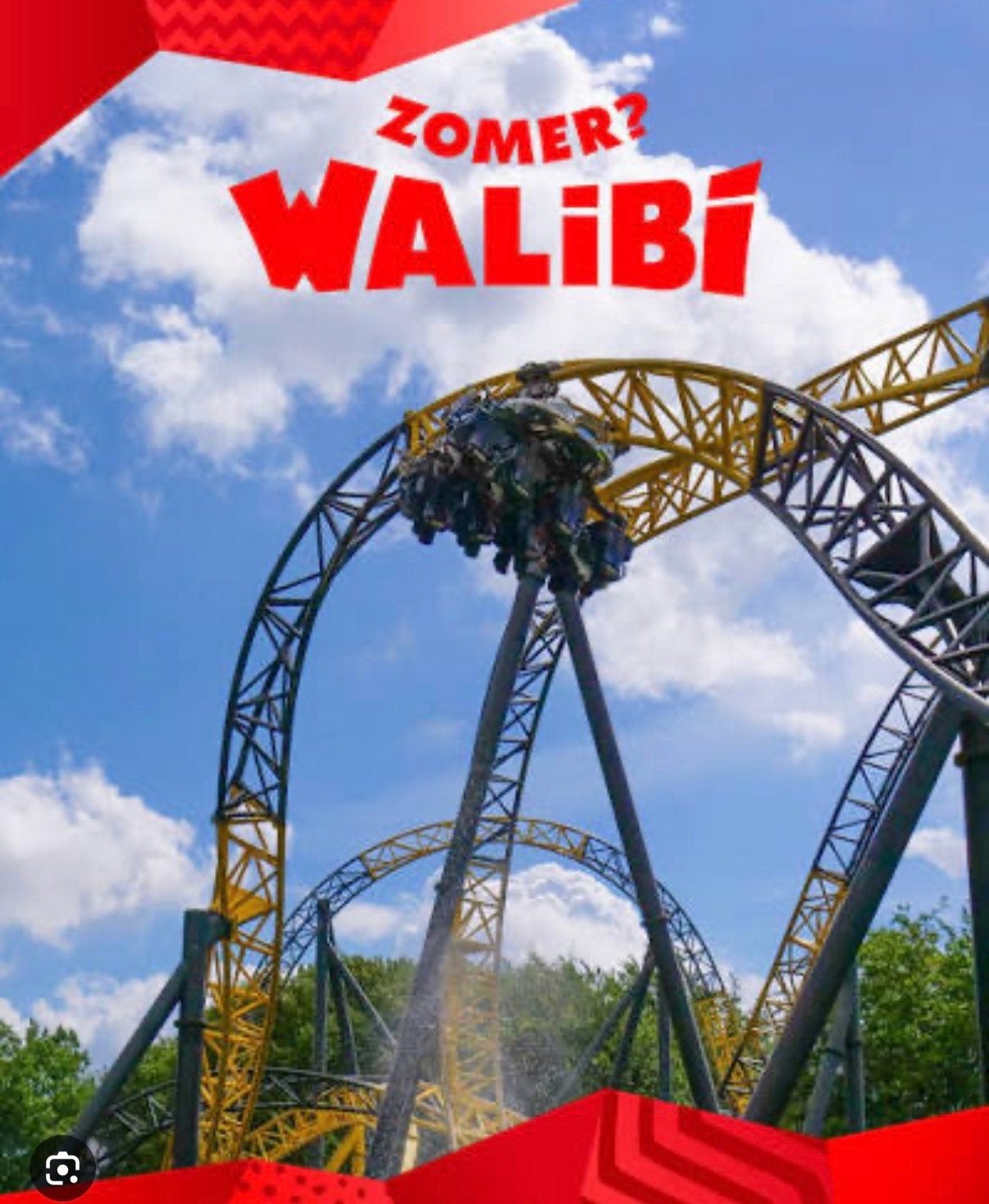 5 walibi kaartjes, Drie personen of meer, Ticket of Toegangskaart