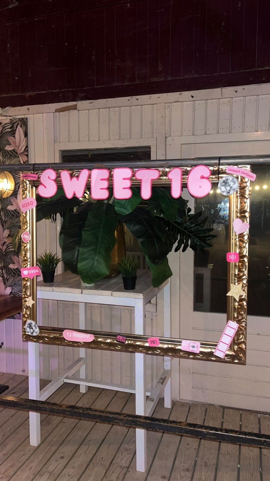 Sweet 16 Fotolijst - Perfect voor Verjaardagsfeestjes!, Ophalen of Verzenden, Zo goed als nieuw, Versiering, Verjaardag
