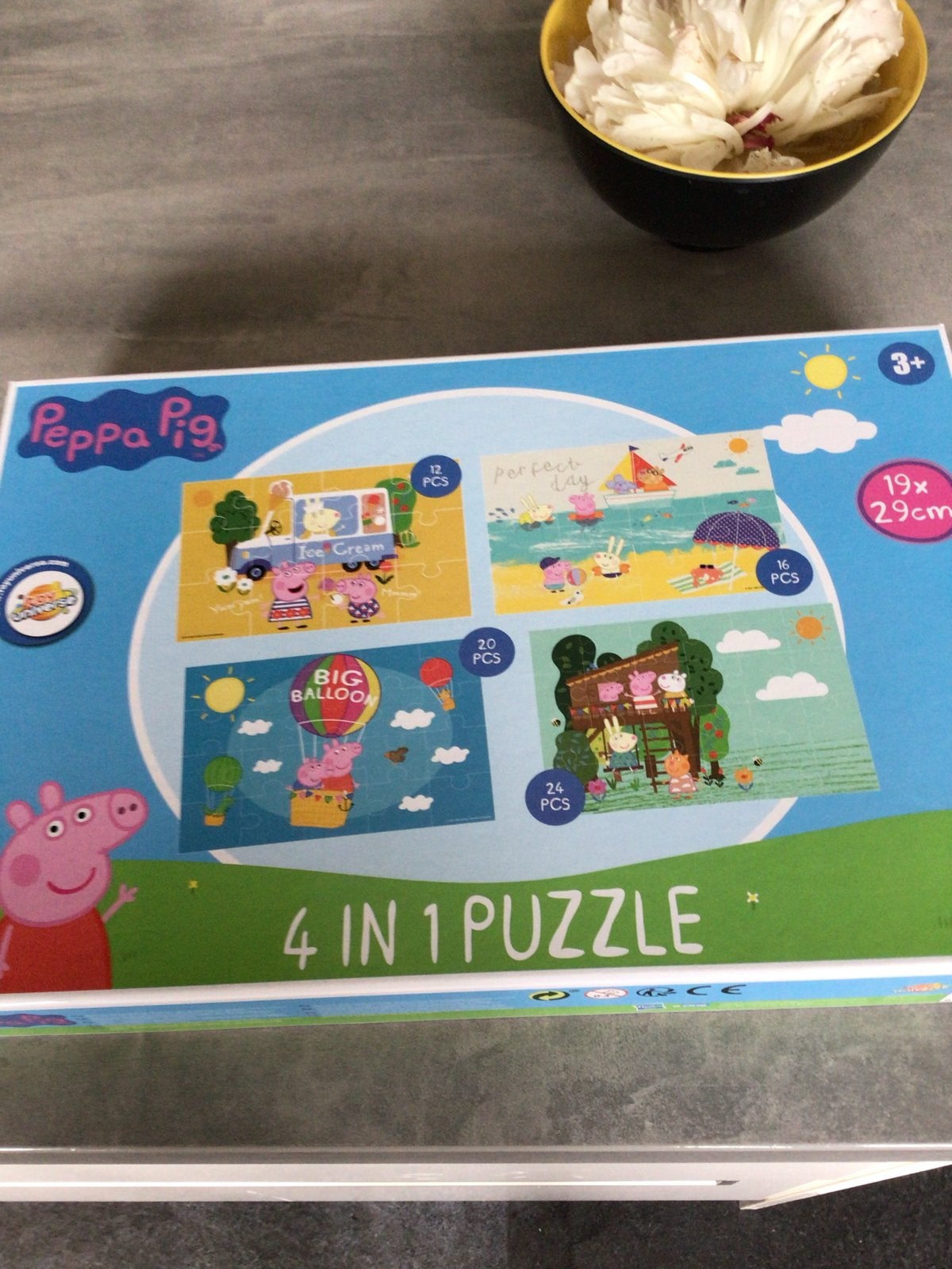 Peppa Pig 4-in-1 Puzzelset voor Kinderen, Ophalen of Verzenden, Meer dan 50 stukjes, Nieuw, 2 tot 4 jaar