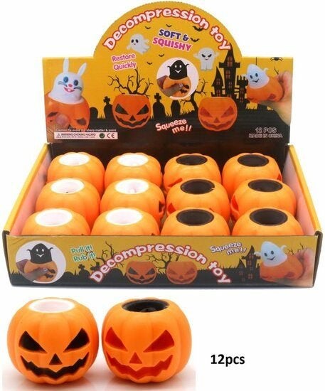 PARTIJ KNIJPSPEELGOED POMPOEN HALLOWEEN IN DISPLAY , ., Nieuw, Ophalen of Verzenden, .