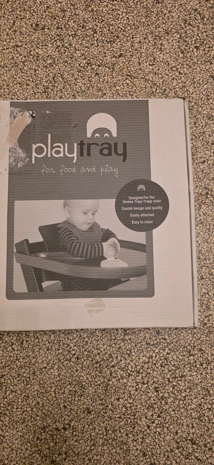 Playtray eetblad voor Stokke kinderstoel zwart, Ophalen of Verzenden, Zo goed als nieuw, Overige typen, Afneembaar eetblad