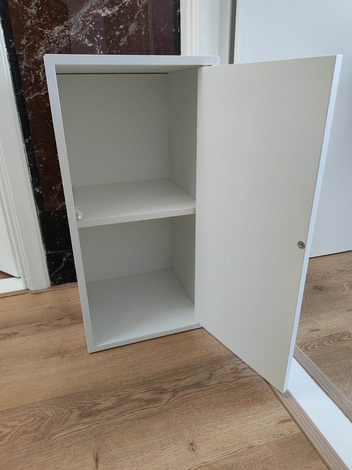 Witte IKEA kast met plank - 35x35x70,5 cm, Ophalen, Zo goed als nieuw