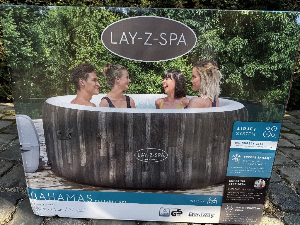 Bestway Lay-Z Spa Bahamas opblaasbare spa / jacuzzi, Tuin en Terras, Ophalen, Nieuw, Pomp, Opblaasbaar