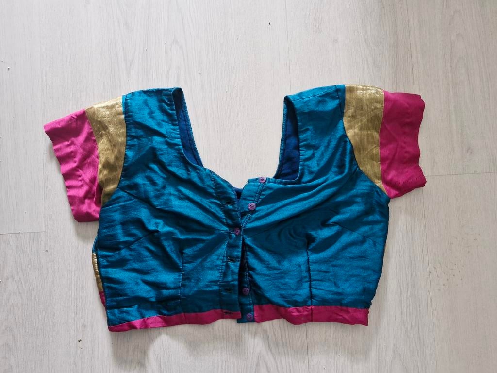 Saree top, Ophalen of Verzenden, Zo goed als nieuw, Maat 38/40 (M), Korte mouw