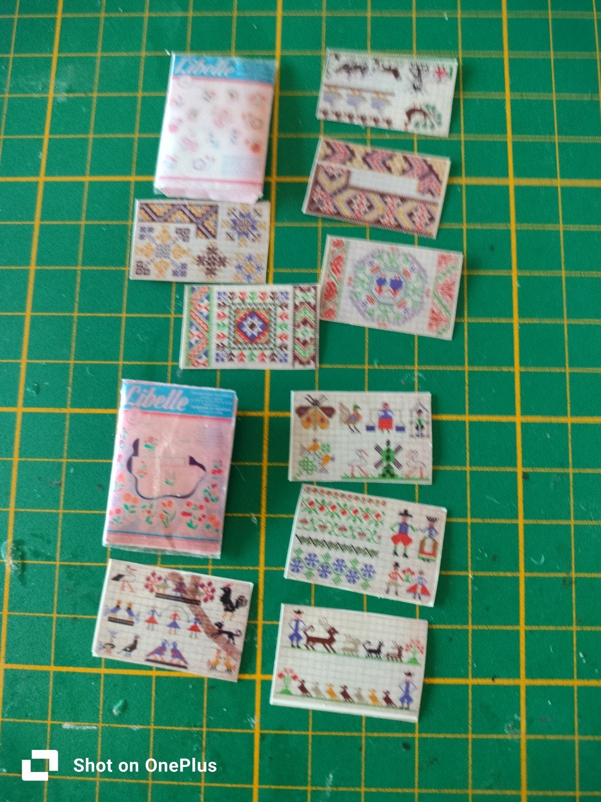 Miniatuur borduurpatronen en Libelle zakjes, Ophalen of Verzenden, Zo goed als nieuw