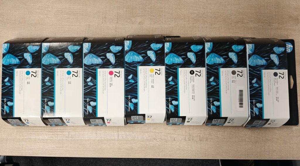 7x HP 72 Inktcartridges voor DesignJet, Ophalen of Verzenden, Nieuw, Cartridge, HP