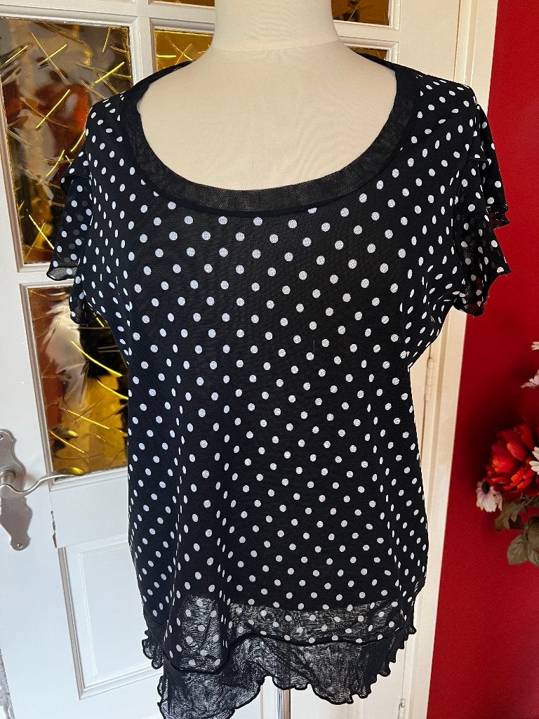 leuke top, Kleding | Dames, Zwart, Zo goed als nieuw, Korte mouw, Ophalen