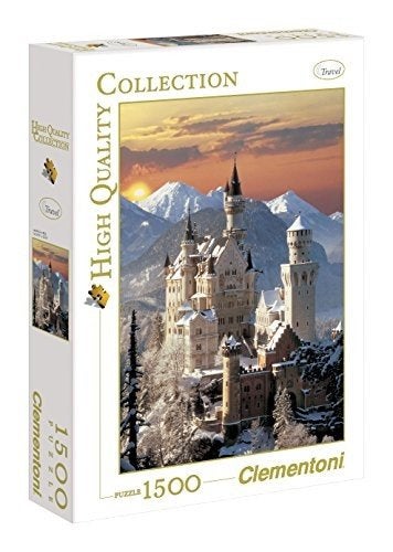 Clementoni: Neuschwanstein 1500 stukjes, Ophalen of Verzenden, 500 t/m 1500 stukjes, Nieuw, Legpuzzel