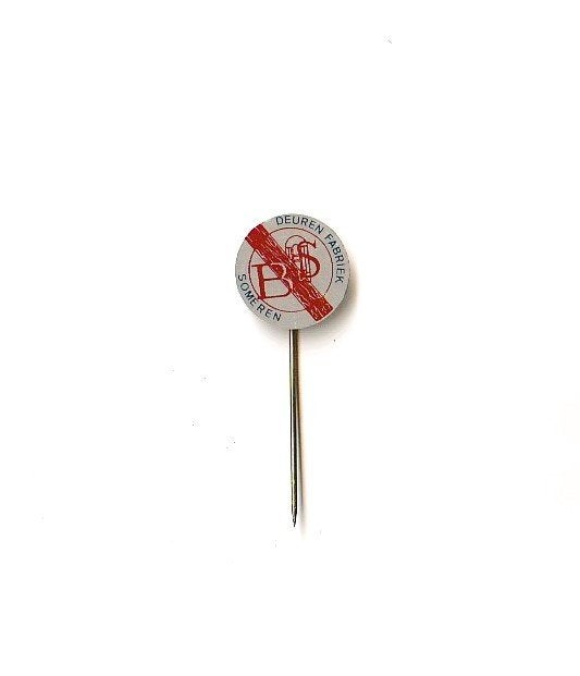 blikken speld BS Deuren, Someren, Verzamelen, Speldjes, Pins en Buttons, Verzenden, Gebruikt, Overige onderwerpen, Speldje of Pin