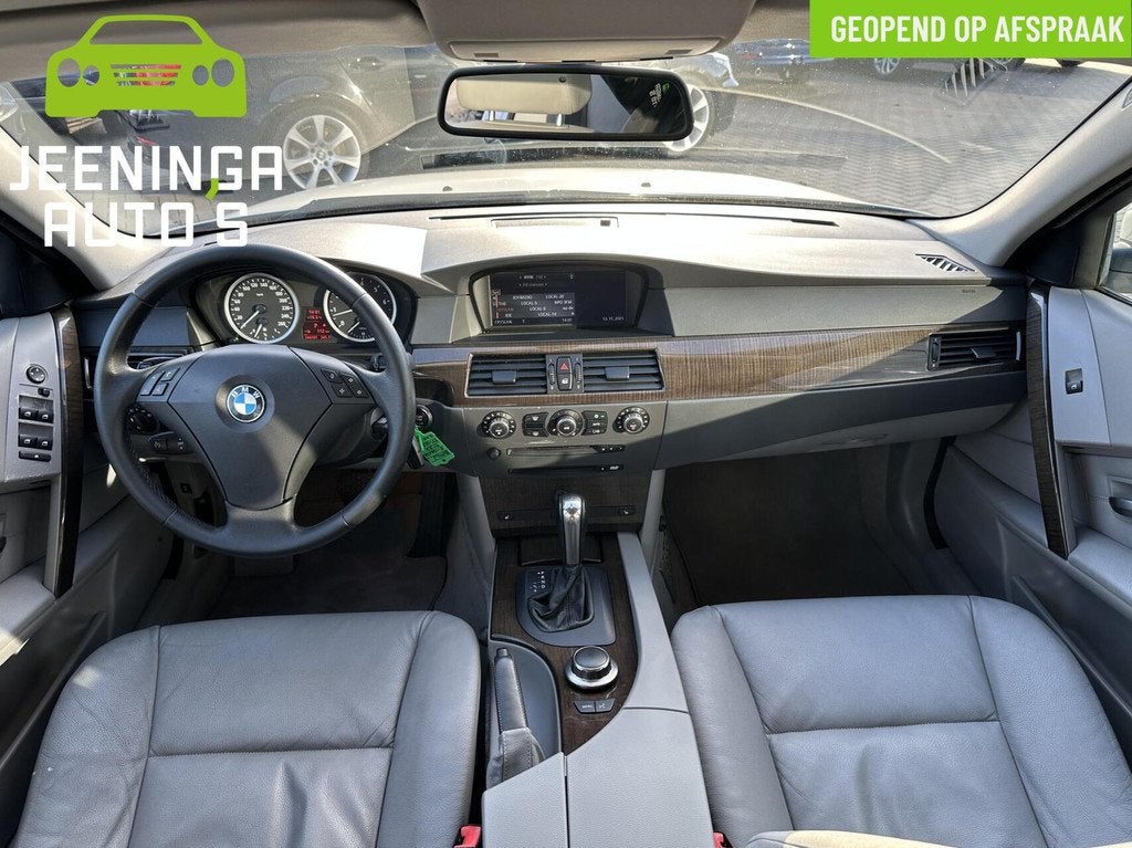 BMW 5-serie 530i|Navi|Clima|Leer, Automaat, Automatische klimaatregeling, Achterwielaandrijving, Gebruikt