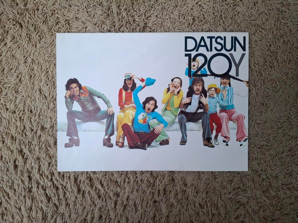 Autofolder Datsun 120Y, Verzenden, Overige merken