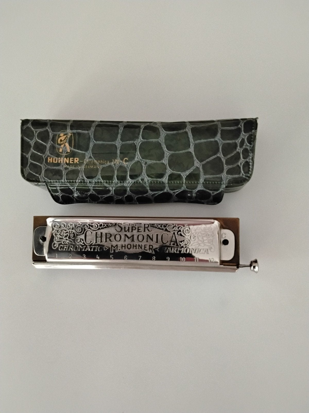 Vintage Hohner Super Chromonica 270-C jaren 60, Muziek en Instrumenten, Blaasinstrumenten | Mondharmonica's, Gebruikt, Ophalen of Verzenden