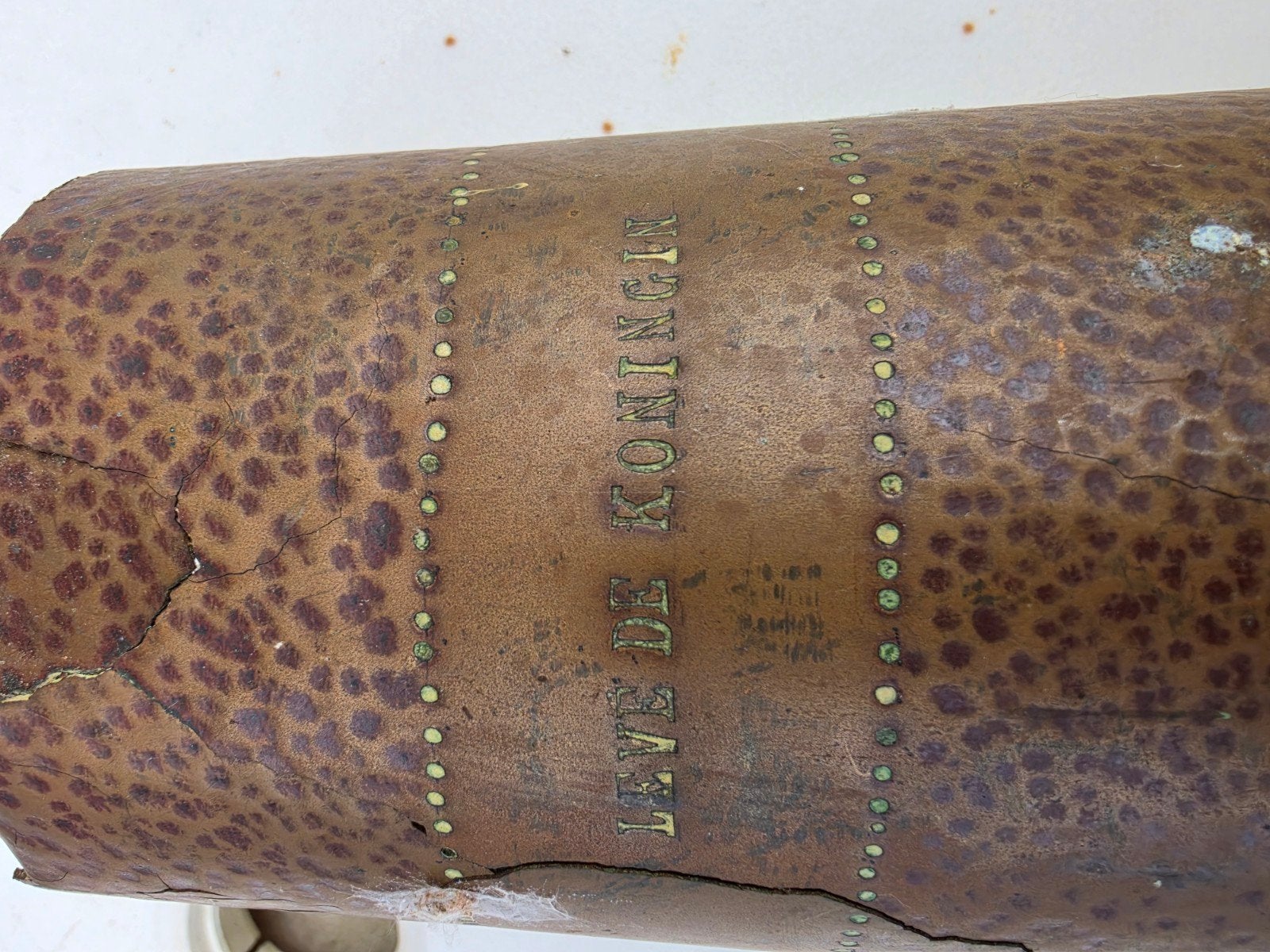 Trench Art: Britse 25-ponder Huls 1942 - Nederland Bevrijd, Ophalen, Nederland, Hulzen of Bodemvondsten