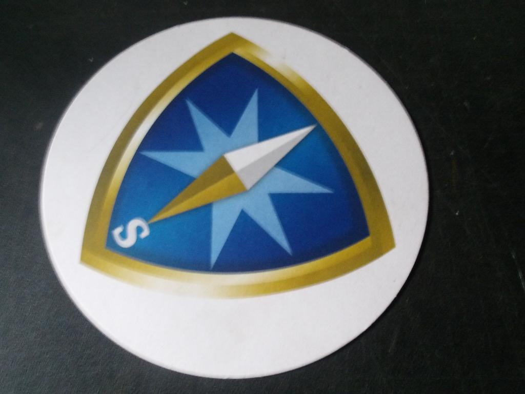 Bavaria bier vilt (nr.1) GROOT Doorsnee 32 cm., Ophalen of Verzenden, Nieuw, Reclamebord, Plaat of Schild, Overige merken