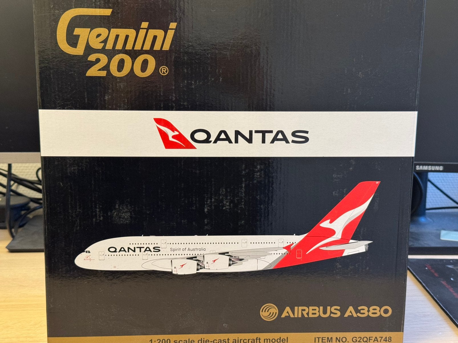 Qantas Airbus A380 Gemini200, Ophalen of Verzenden, Zo goed als nieuw, Schaalmodel