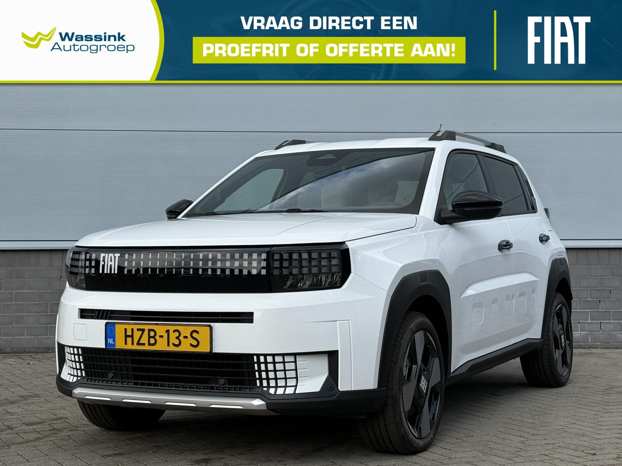 Fiat Grande Panda 44kWh 113 pk La Prima | Apple Carplay / An, Auto's, Stof, Panda, Origineel Nederlands, Nieuw