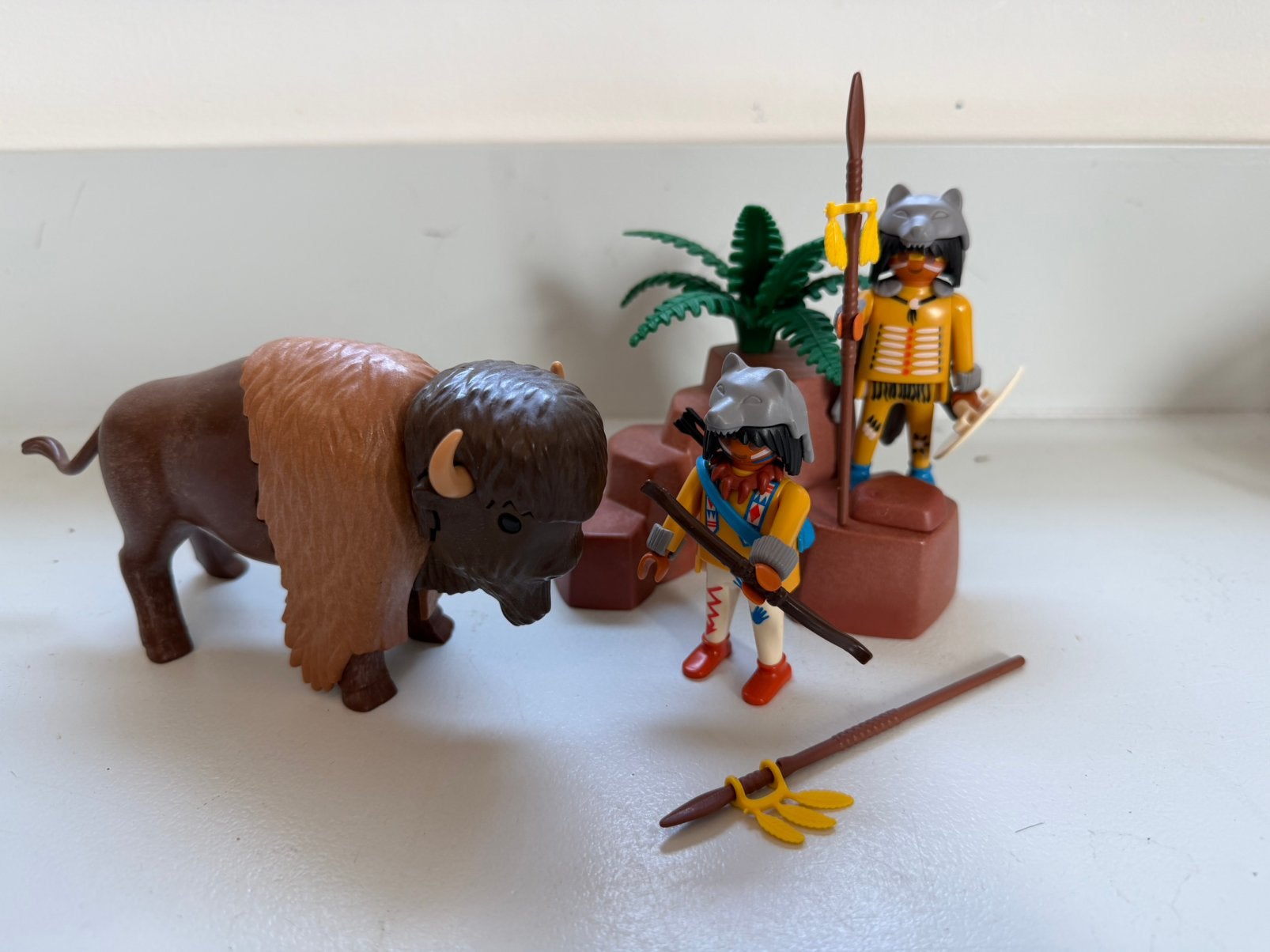Playmobil western native Americans Bizon 3874, Complete set, Ophalen of Verzenden, Zo goed als nieuw, Figuren