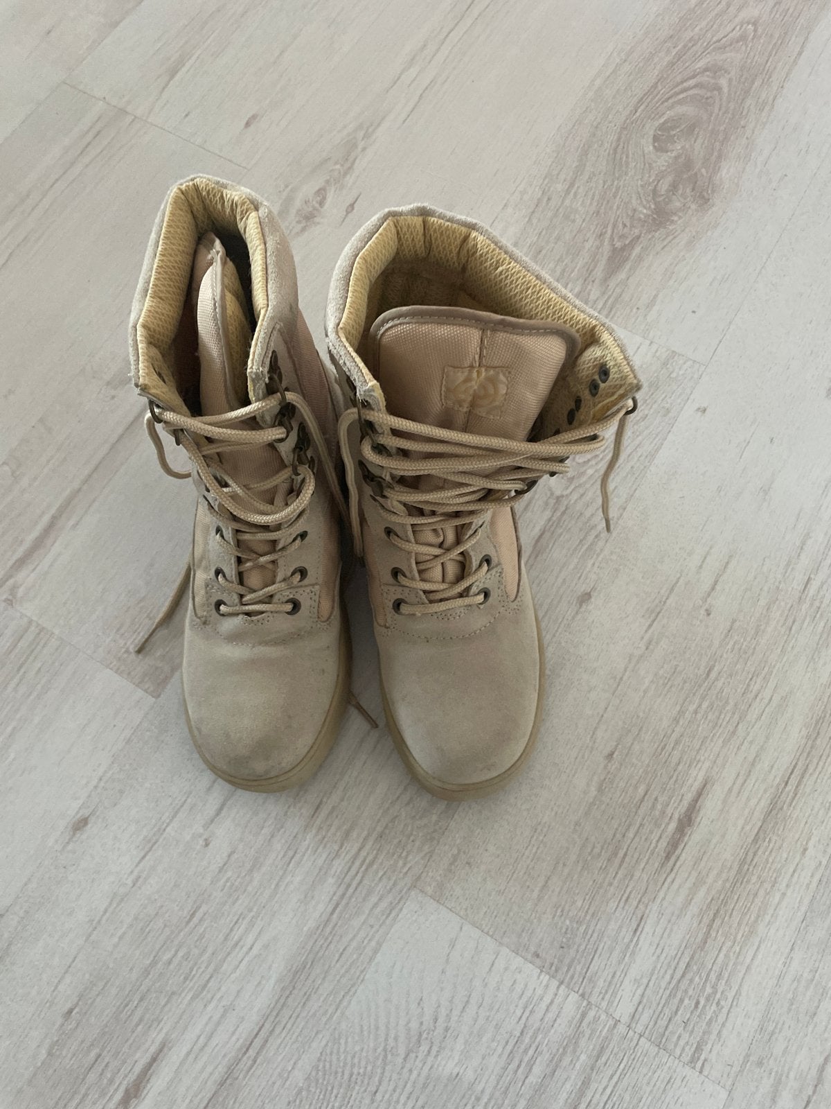 Fostex Footwear beige laarzen maat 41, Ophalen of Verzenden, Gedragen, Overige kleuren, Boots