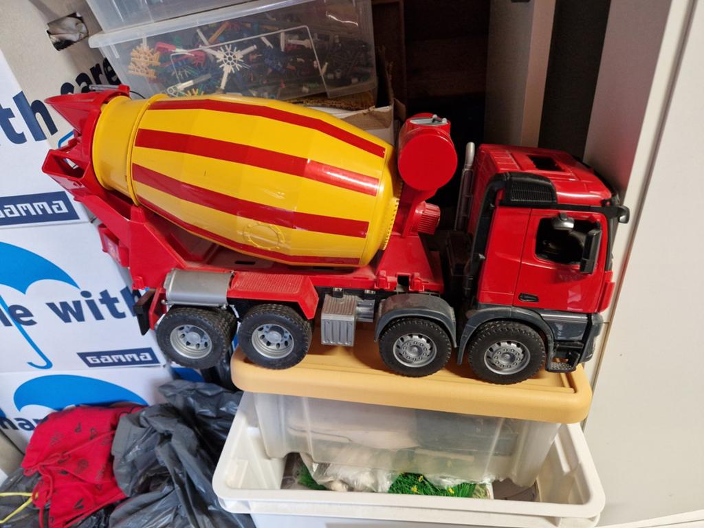 Bruder cementwagen betonmixer, Kinderen en Baby's, Speelgoed | Speelgoedvoertuigen, Ophalen of Verzenden, Gebruikt